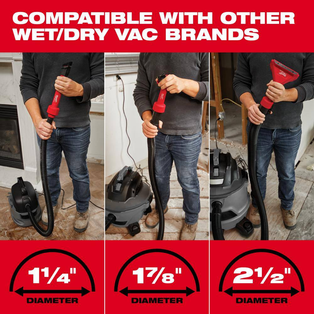 AIR-TIP 1-1/4 In. - 2-1/2 In. Automotive Kit W/Crevice Tools, Utility Nozzle and Bag for Wet/Dry Shop Vacuums (4-Piece)